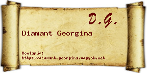 Diamant Georgina névjegykártya